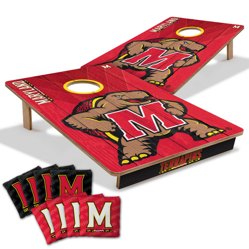 Maryland Terrapins 2x3 All Wood Cornhole Game Set