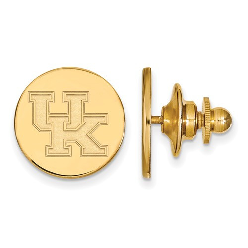 LogoArt 14K Gold Plated Silver University of Kentucky Dangle Earrings