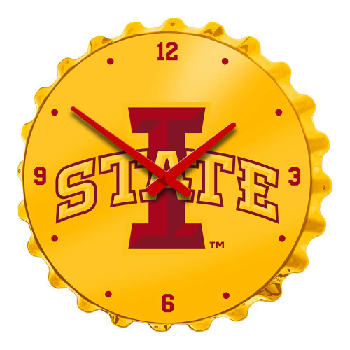 Iowa State Cyclones: Bottle Cap Wall Clock