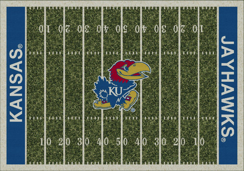 Kansas Jayhawks Football Field Rug