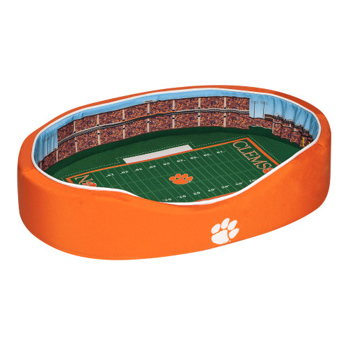 Clemson Tigers Small Pet Bed - Black