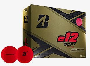 E12 Bridgestone Golf Ball - Red