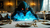 Monster in Dinner Room