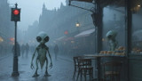 Aliens in Myst Town