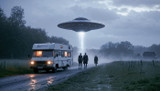 Flying Saucer Encounter During a Camper Journey