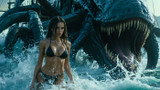 Deep-Sea Monster and the Beauty in a Swimsuit