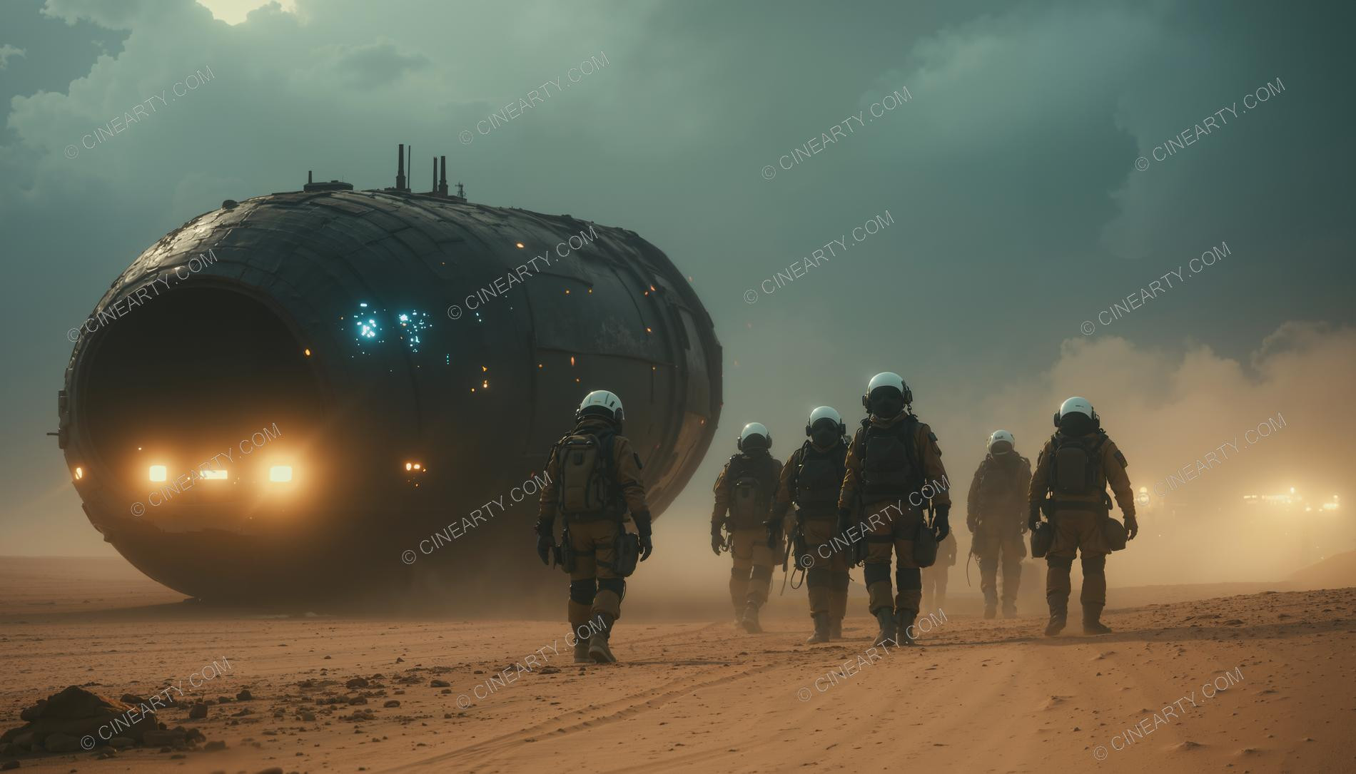 Cigar-Shaped Alien Spaceship 54964