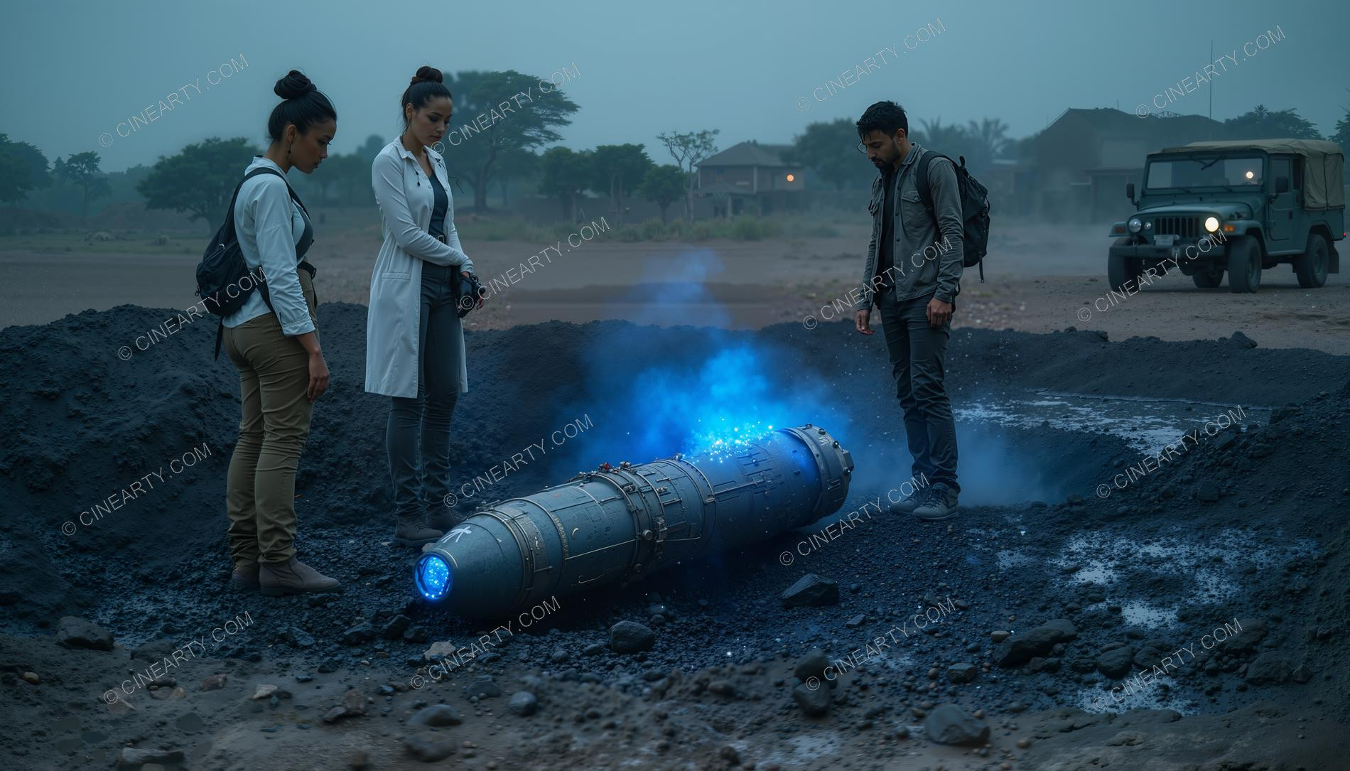 Crash and Wreckage of an Alien Ship 97691