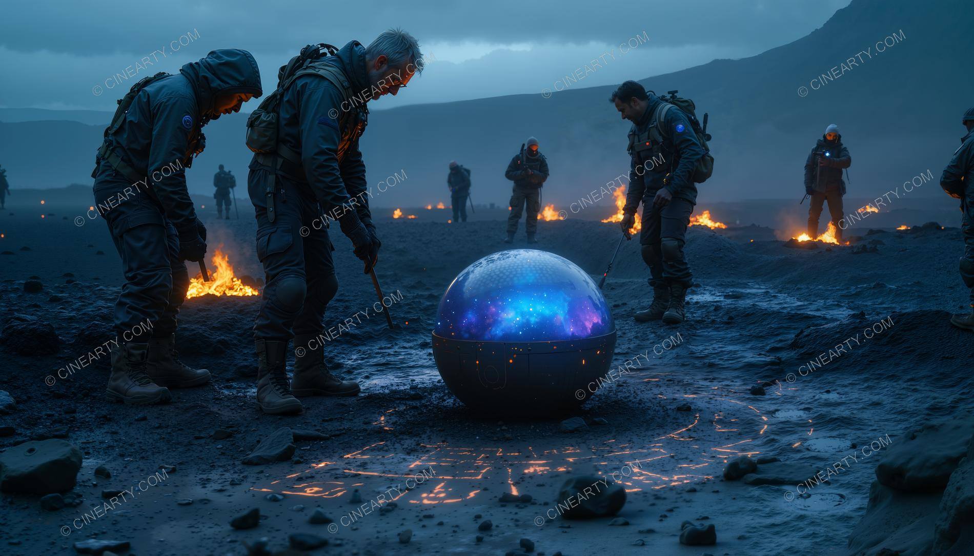 Crash and Wreckage of an Alien Ship 96920