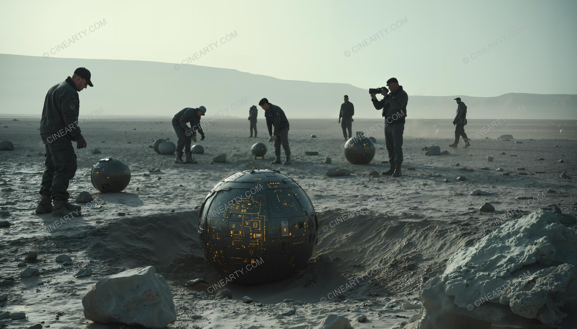 Crash and Wreckage of an Alien Ship 77485