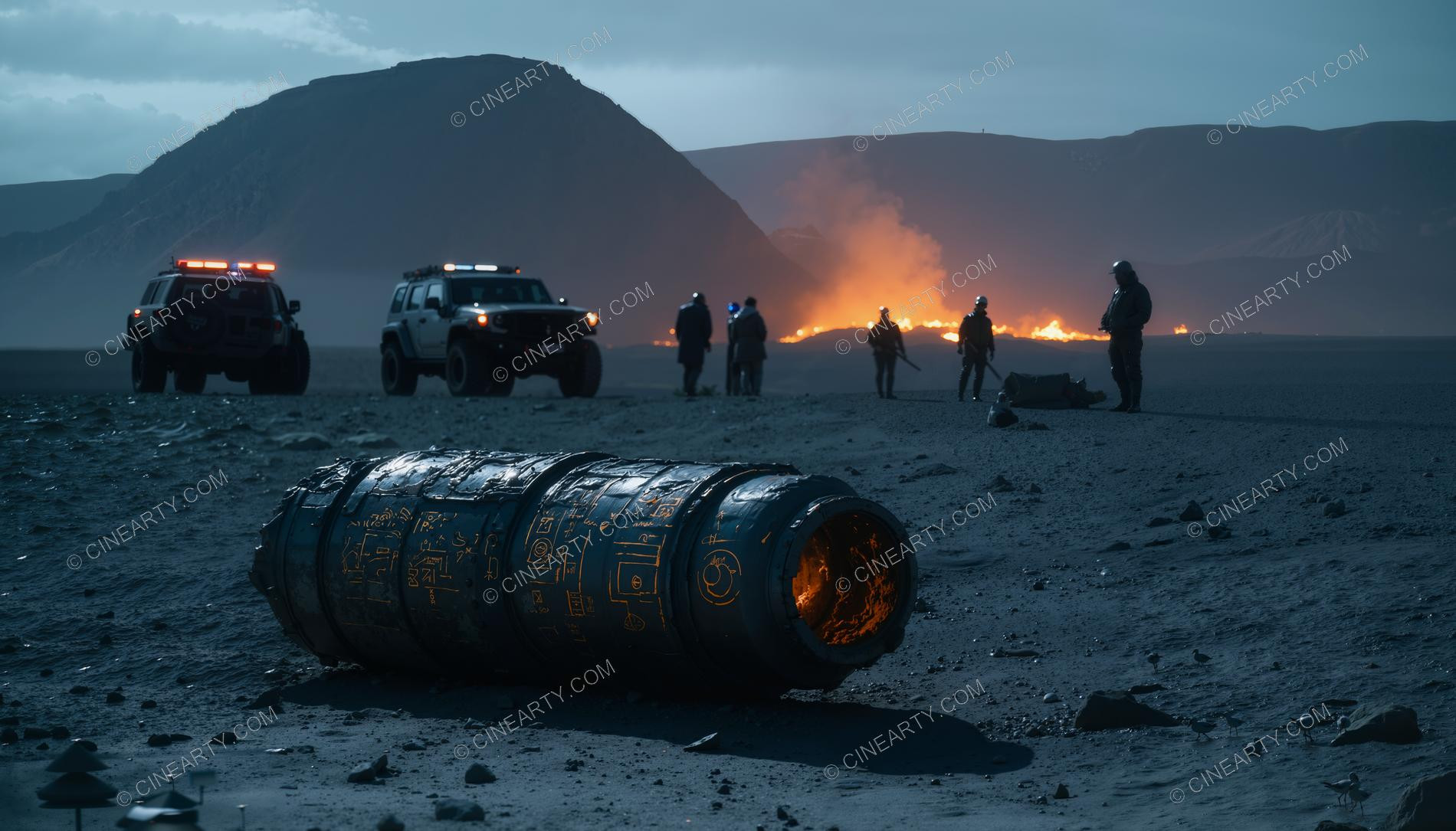 Crash and Wreckage of an Alien Ship 99801