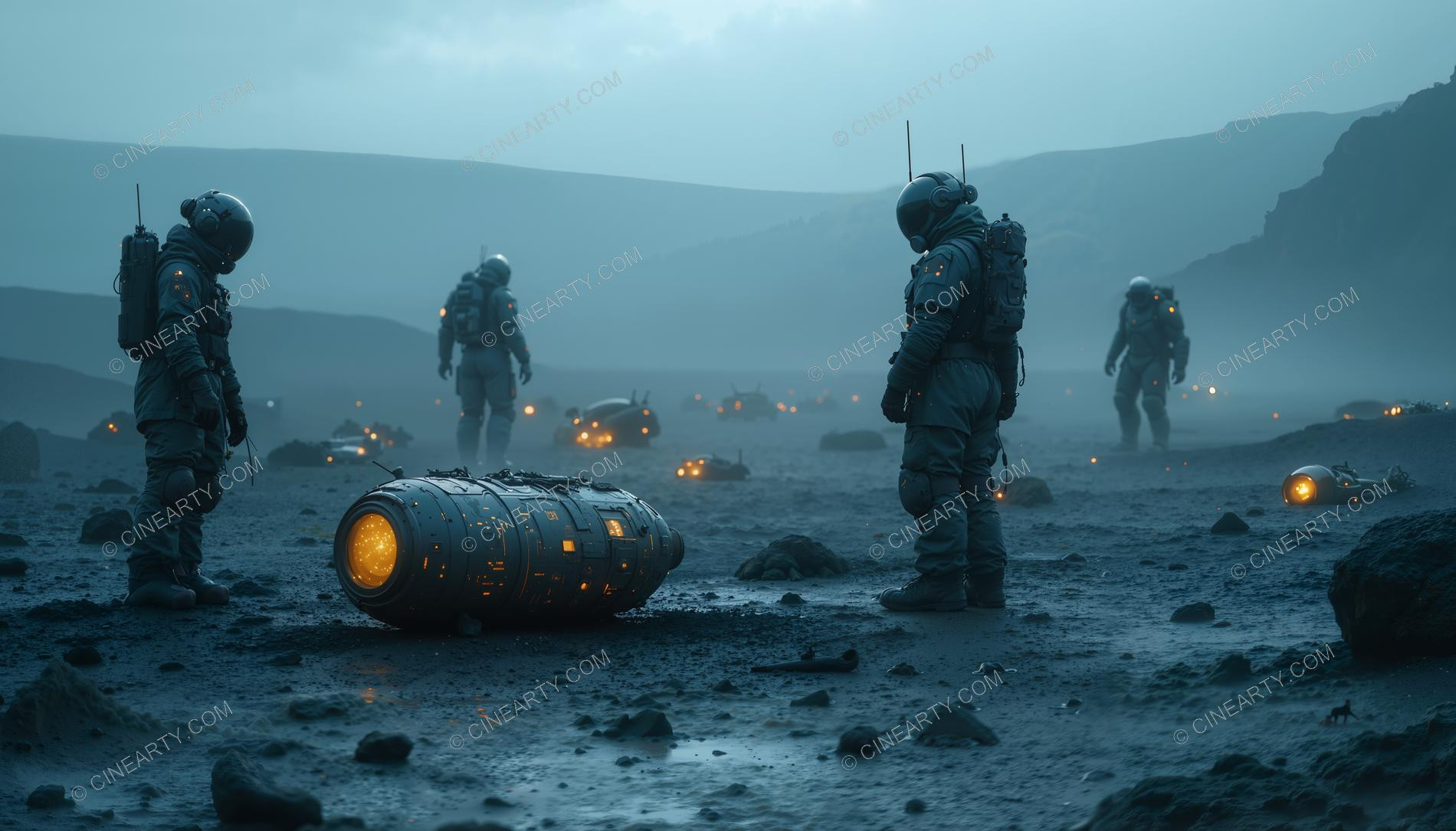 Crash and Wreckage of an Alien Ship 68877