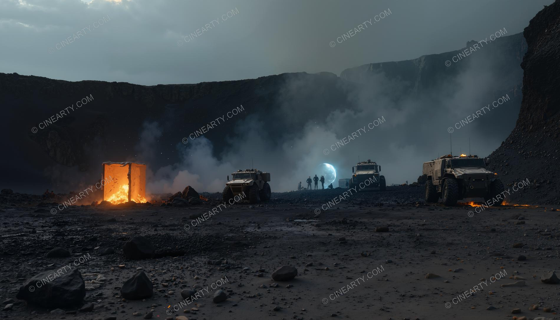 Crash and Wreckage of an Alien Ship 48271