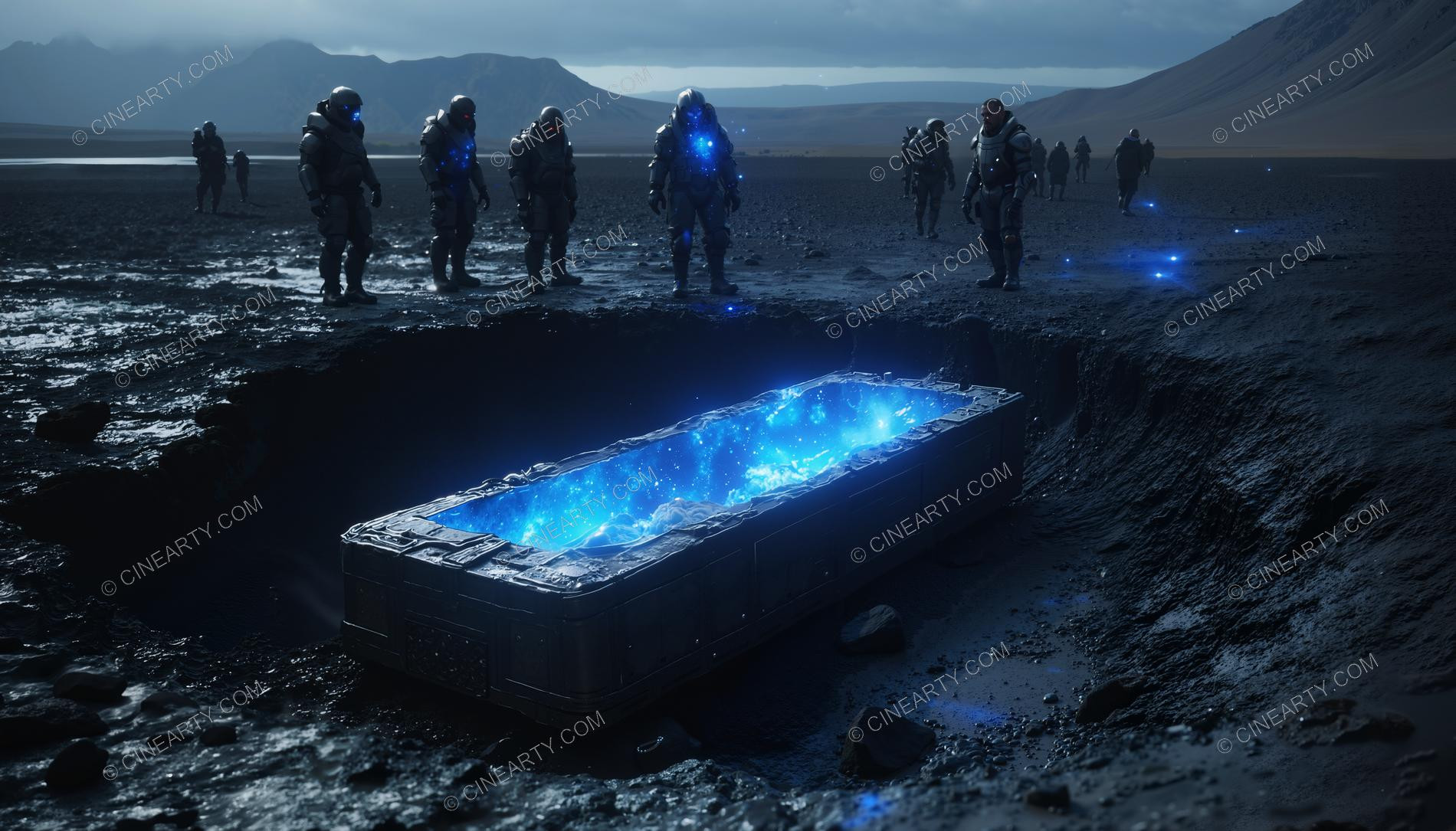 Crash and Wreckage of an Alien Ship 01450