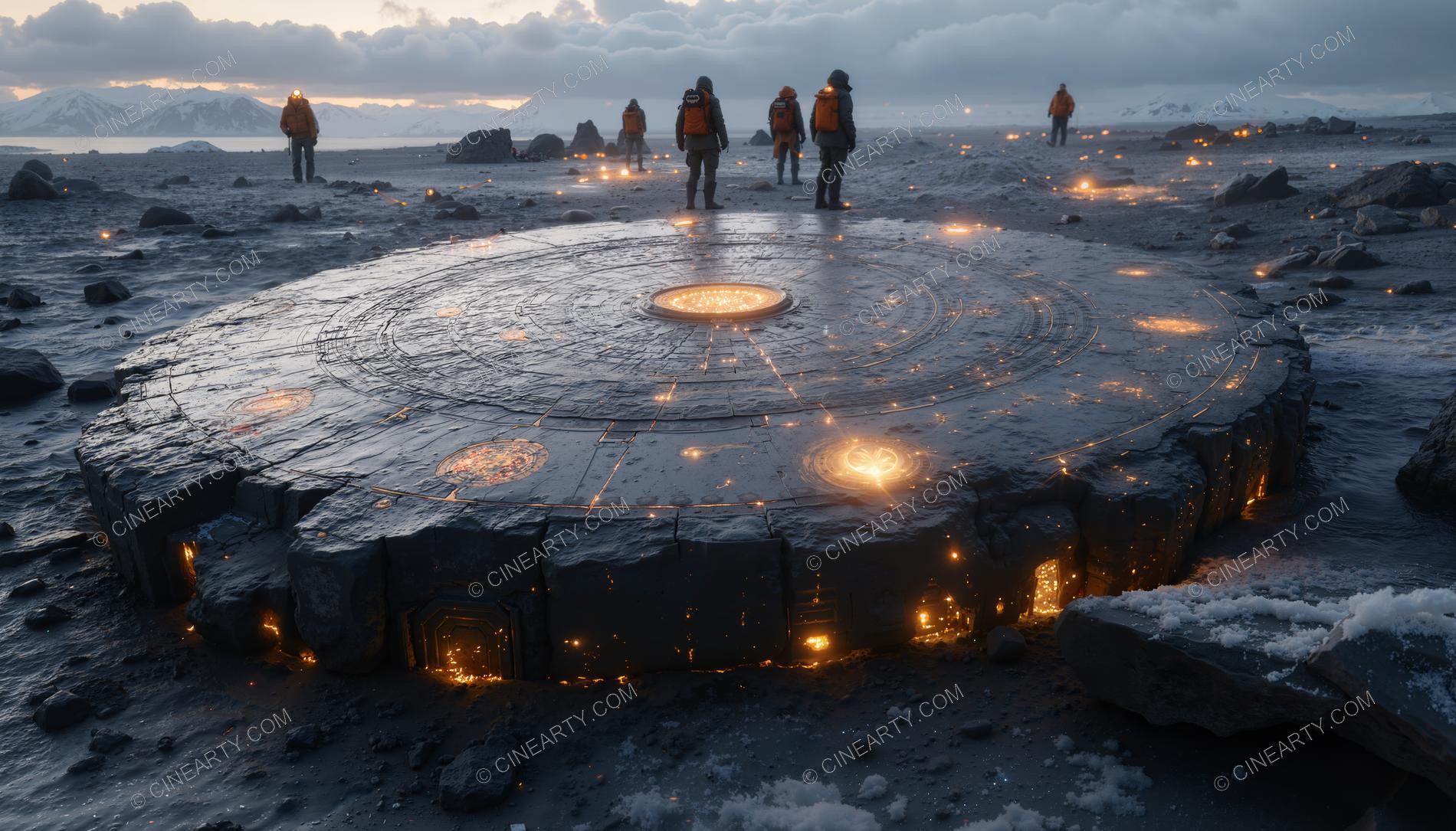 Crash and Wreckage of an Alien Ship 36114