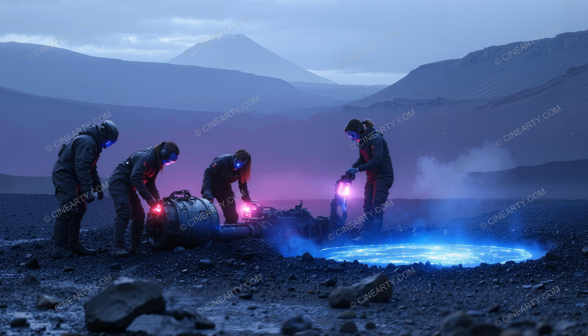 Crash and Wreckage of an Alien Ship 95291