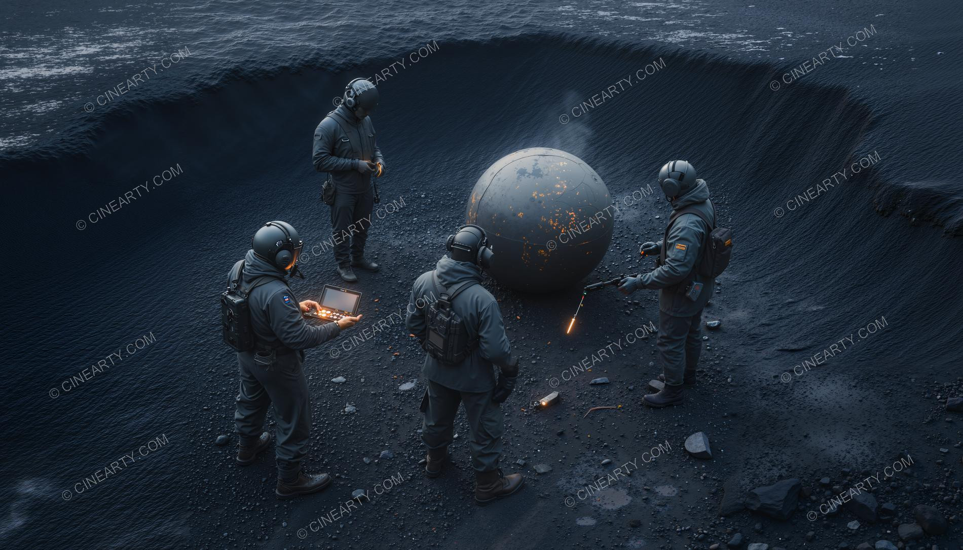 Crash and Wreckage of an Alien Ship 99781