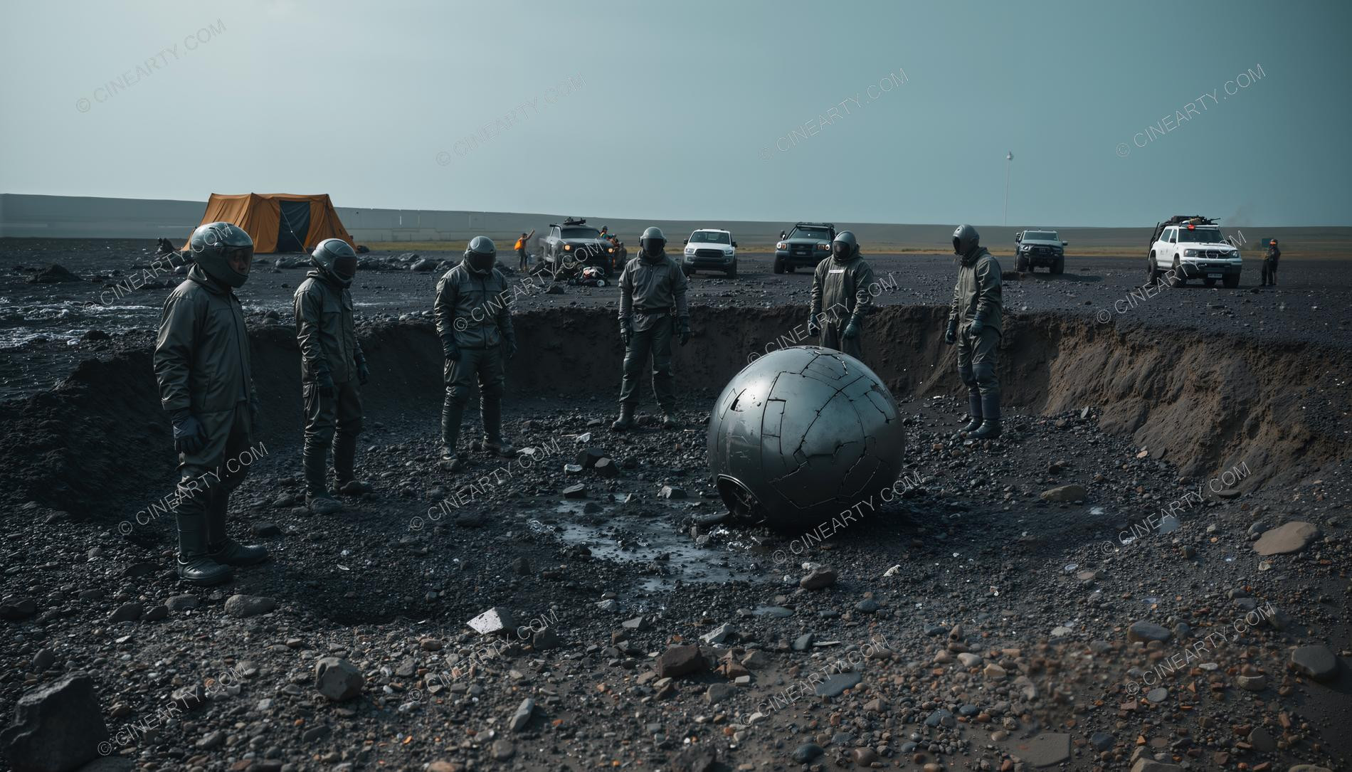 Crash and Wreckage of an Alien Ship 96314