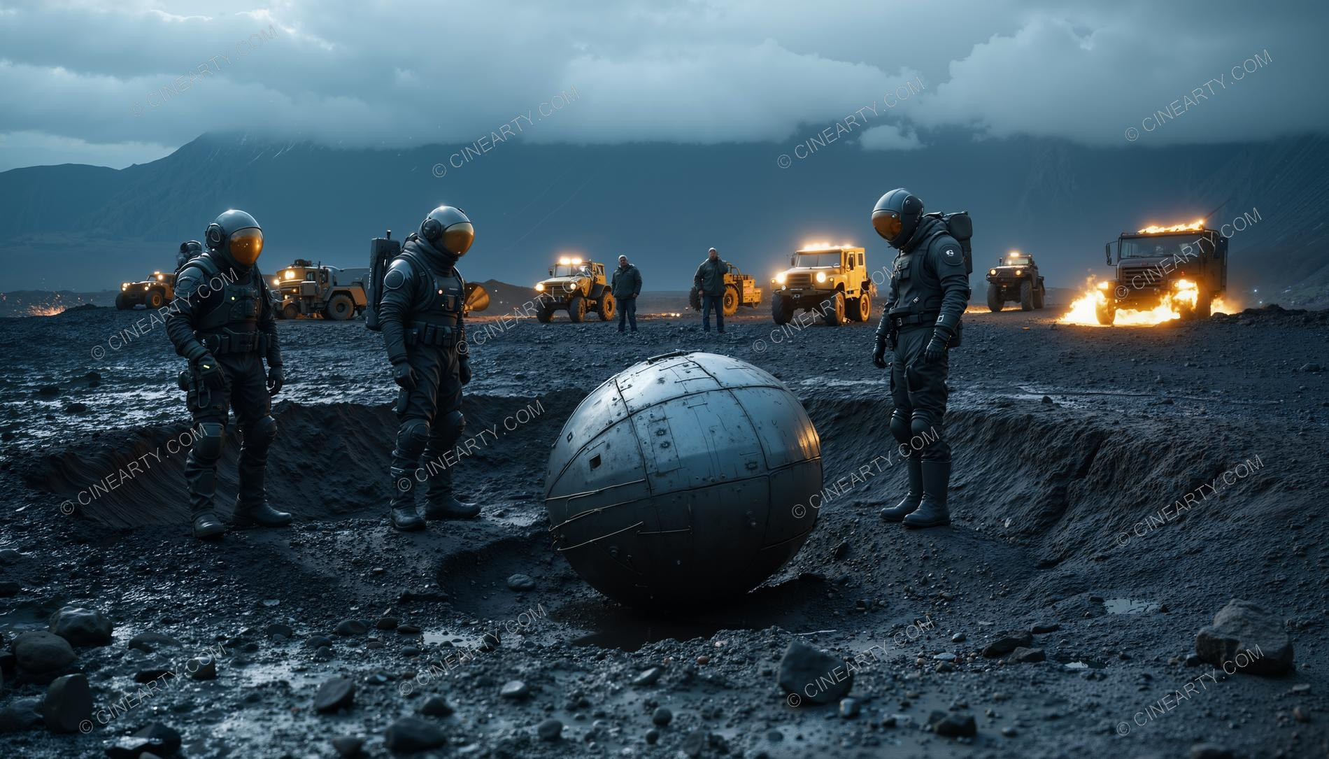 Crash and Wreckage of an Alien Ship 55265