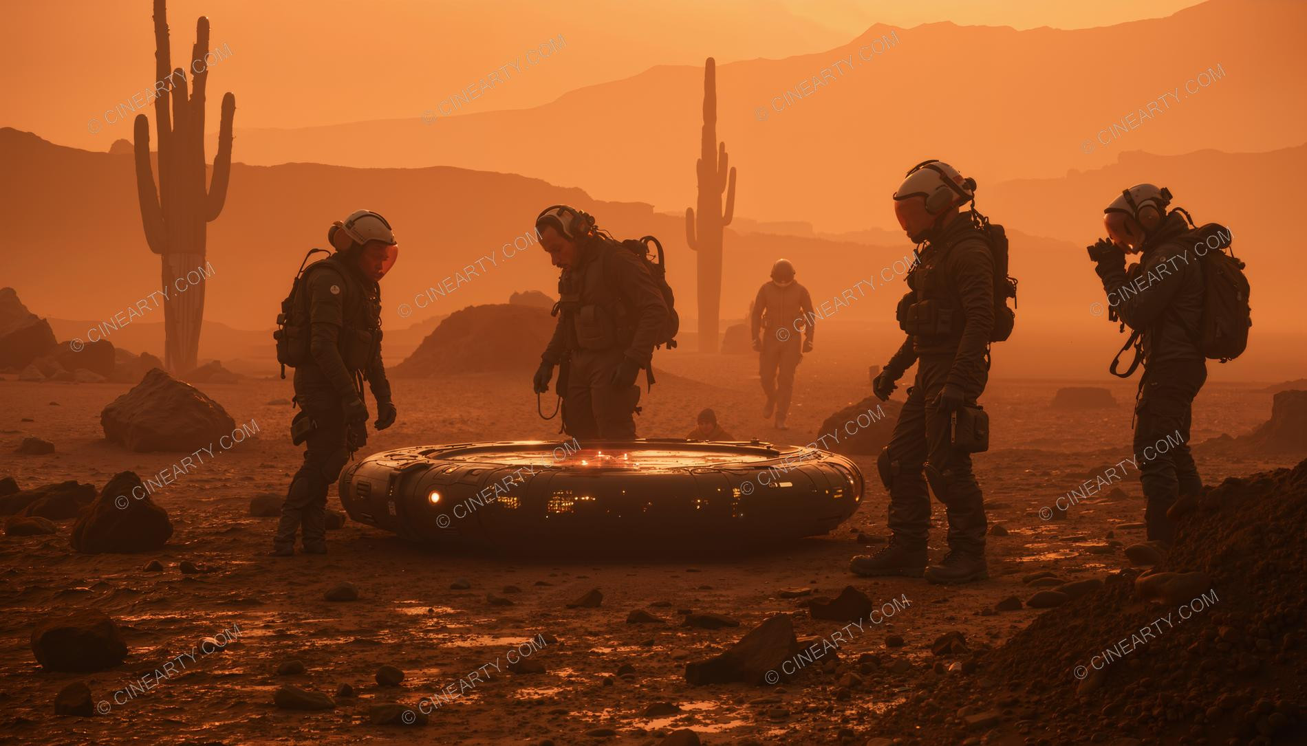 Crash and Wreckage of an Alien Ship 90677