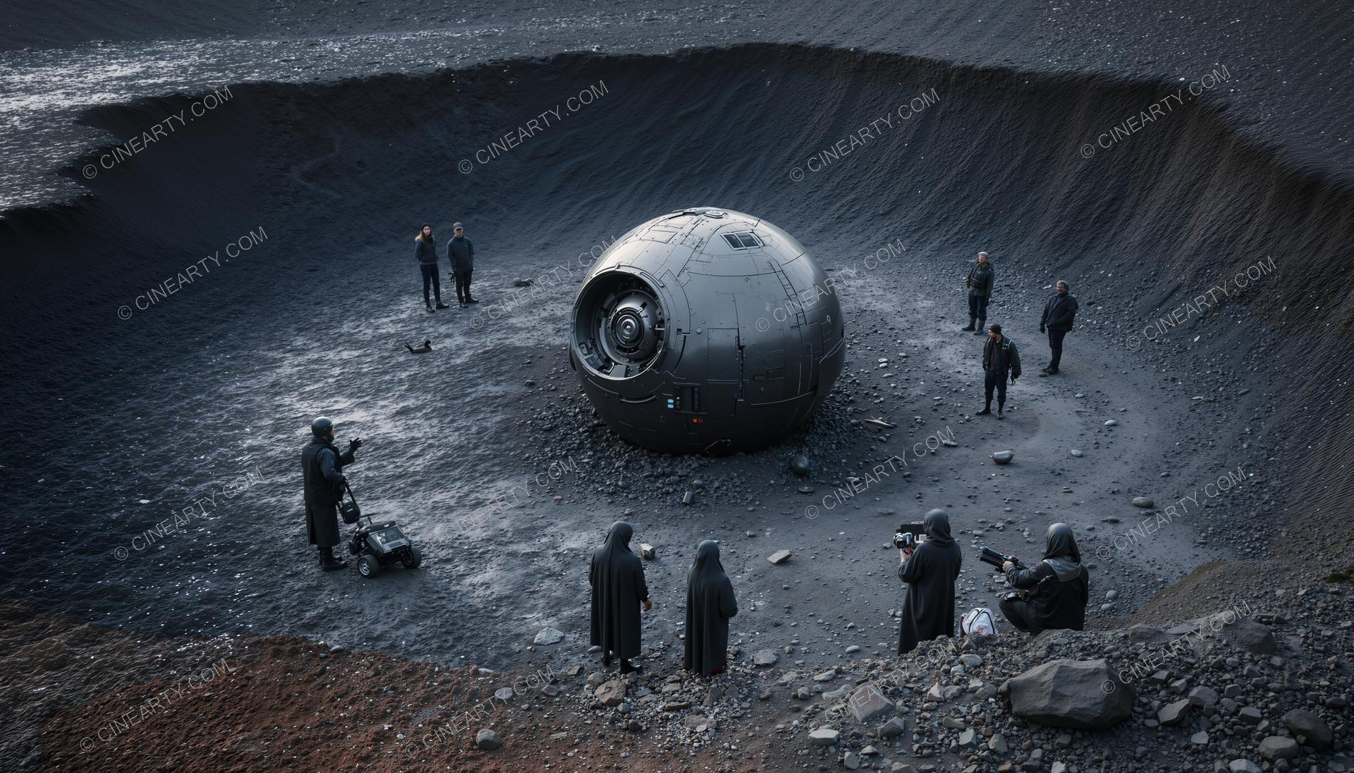 Crash and Wreckage of an Alien Ship 45831