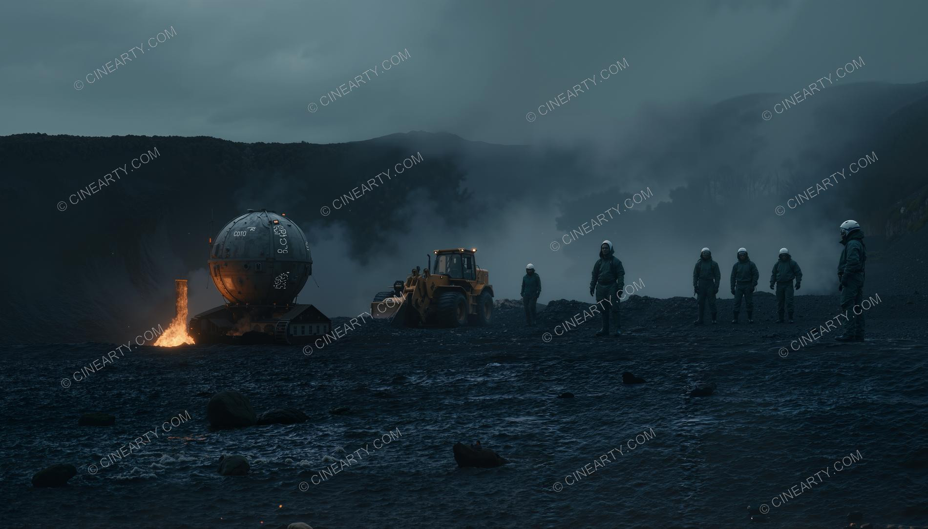 Crash and Wreckage of an Alien Ship 66338