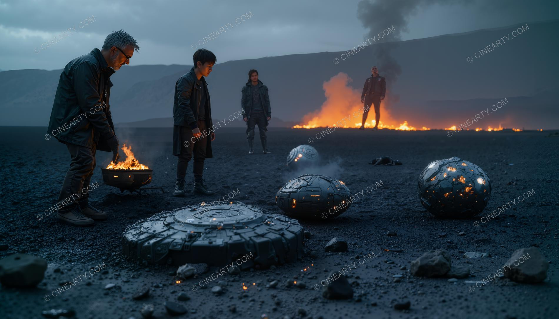 Crash and Wreckage of an Alien Ship 30679