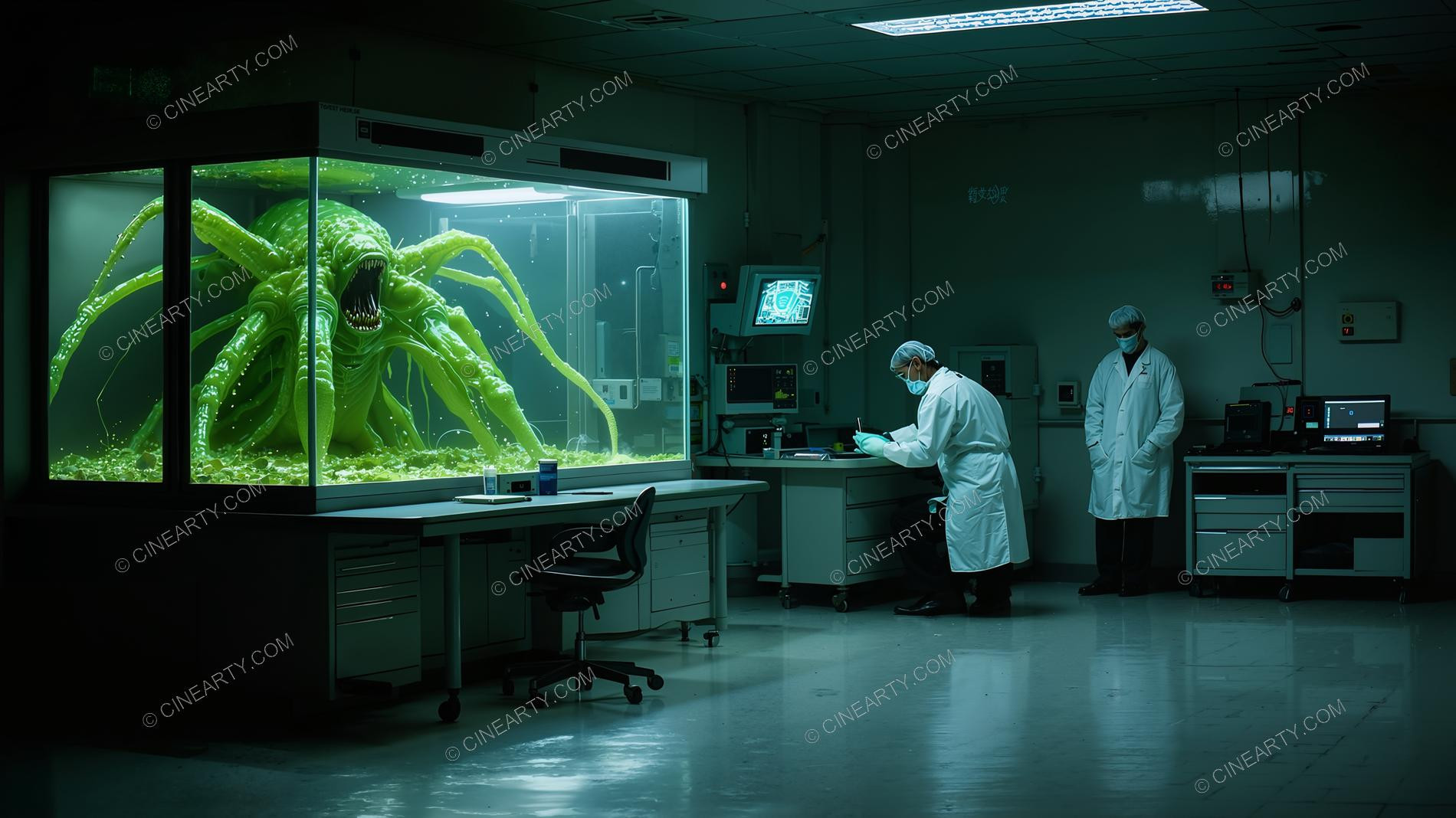 Alien Creature in a Scientific Laboratory 19724