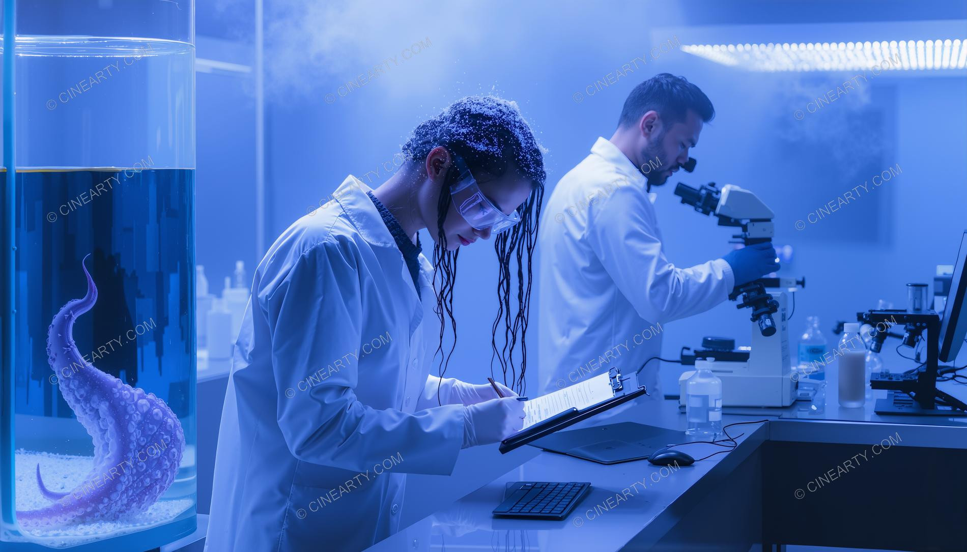 Alien Creature in a Scientific Laboratory 73014