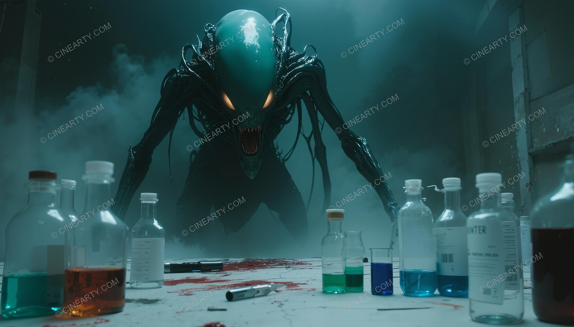 Alien Monster Escaped in a Scientific Laboratory 40018