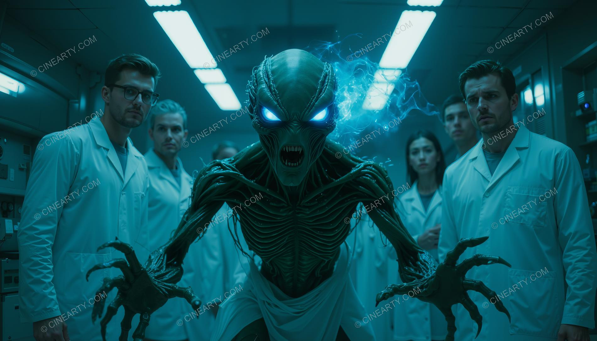 Alien Monster Escaped in a Scientific Laboratory 40288