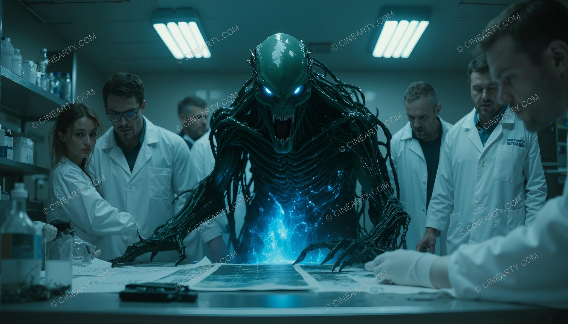 Alien Monster Escaped in a Scientific Laboratory 06435