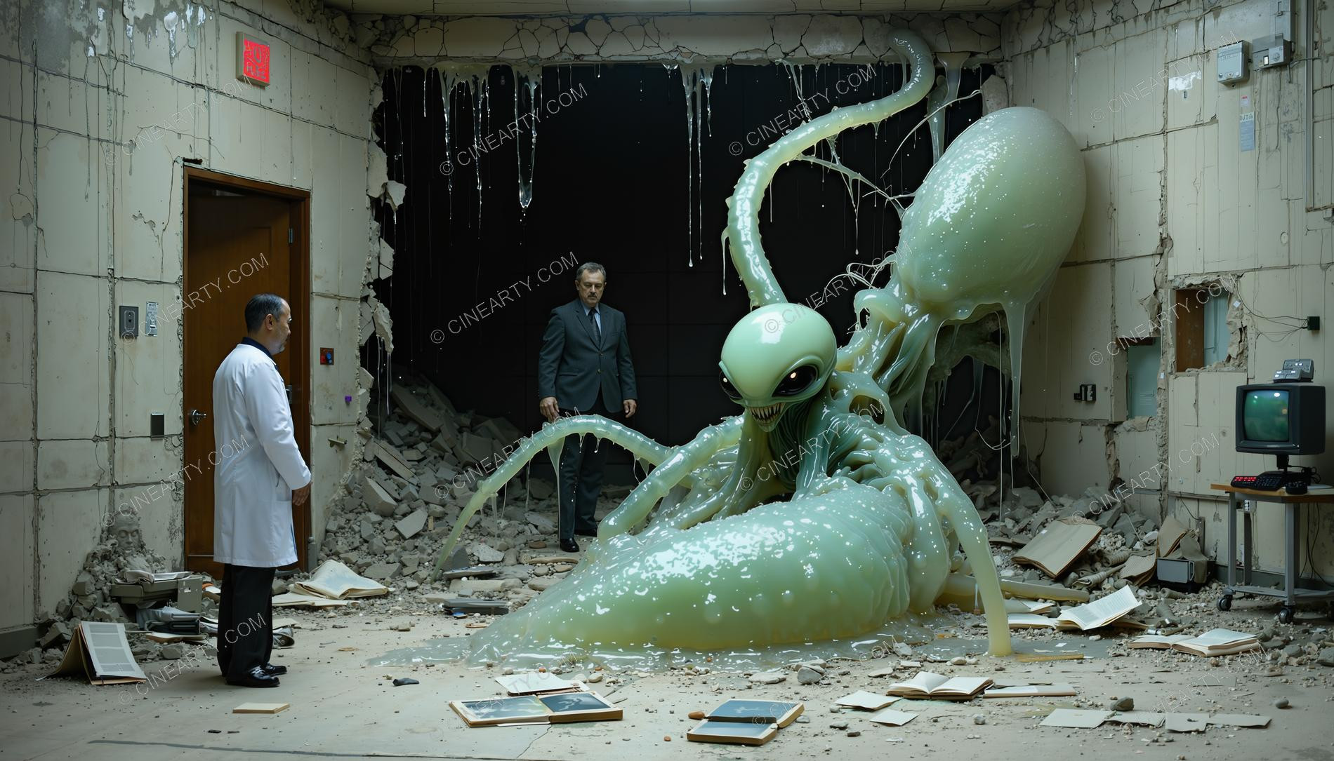 Alien Monster Escaped in a Scientific Laboratory 30129