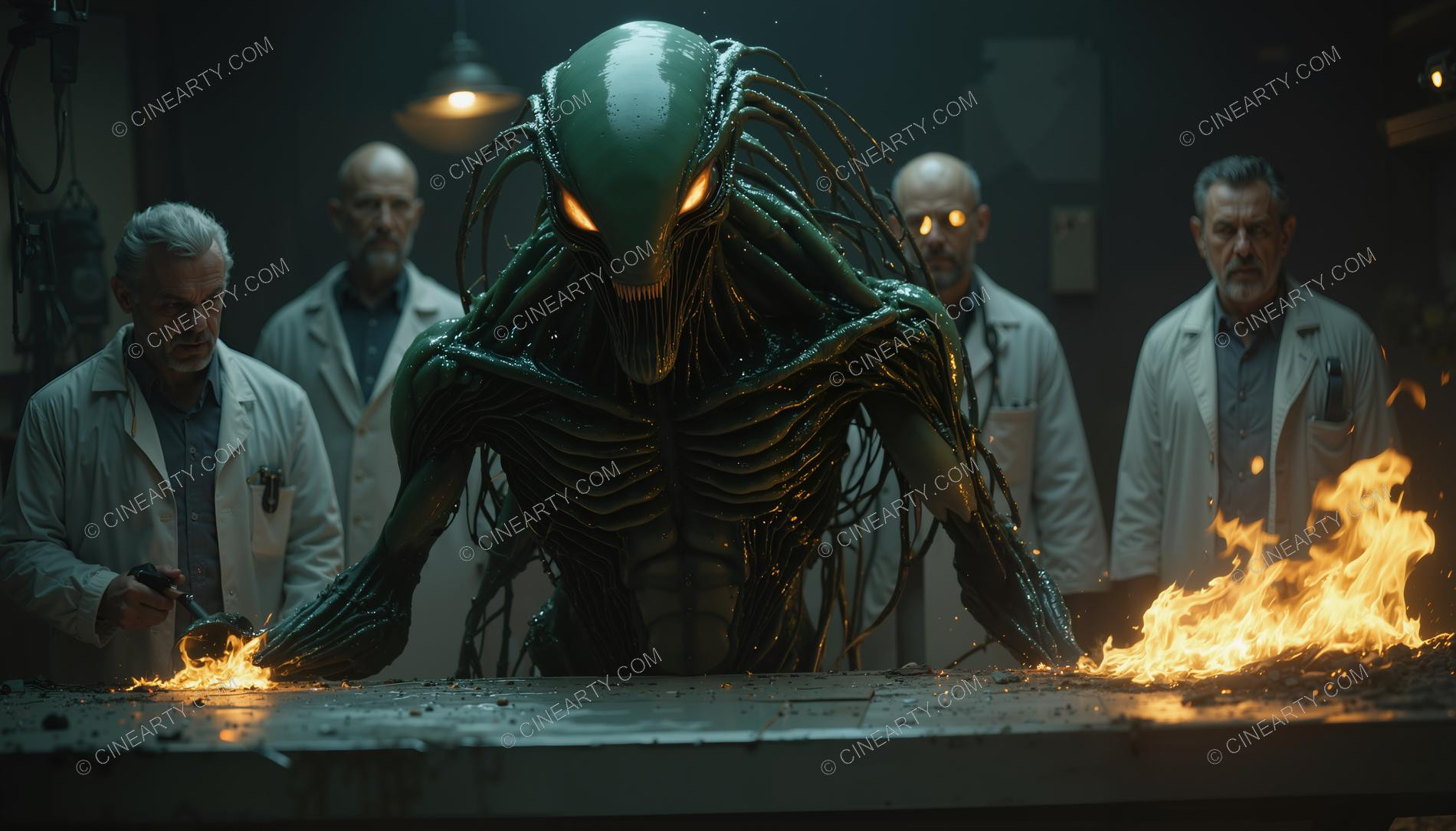 Alien Monster Escaped in a Scientific Laboratory 33390