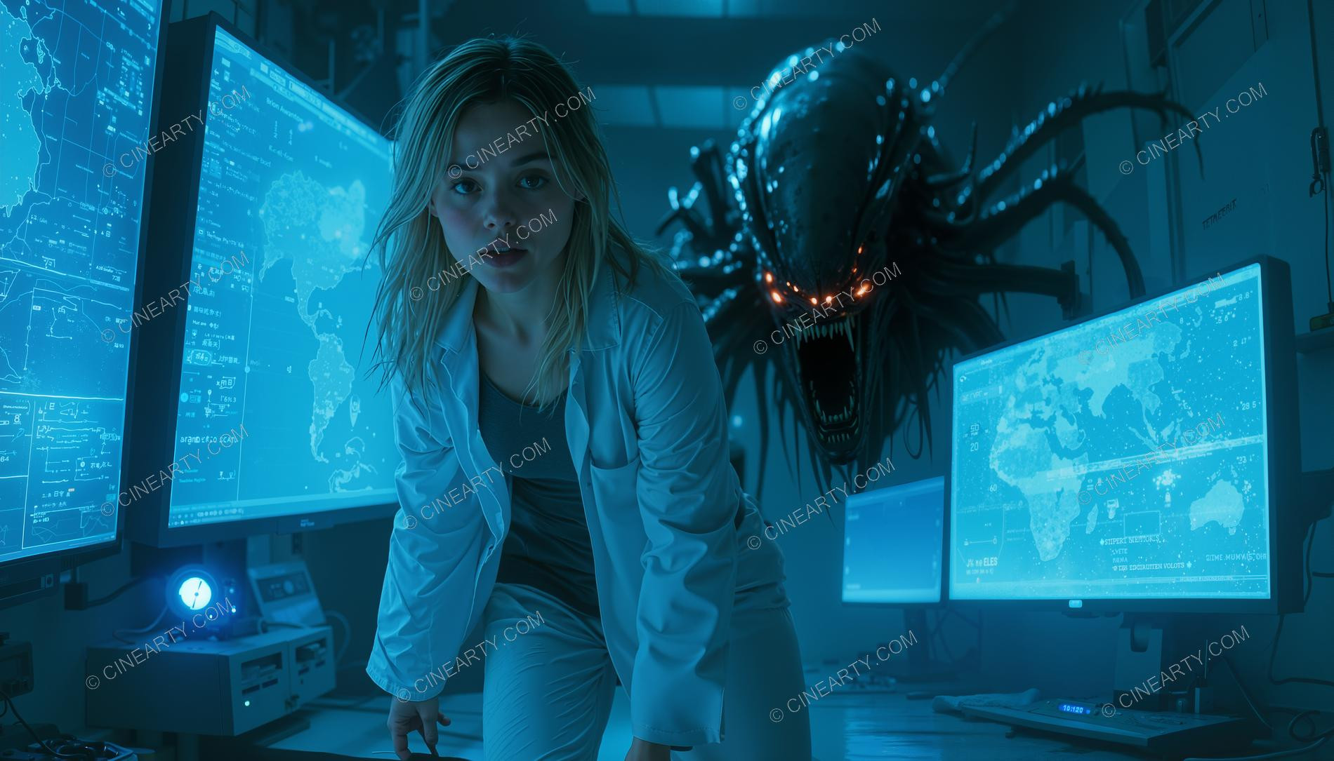 Alien Monster Escaped in a Scientific Laboratory 33656