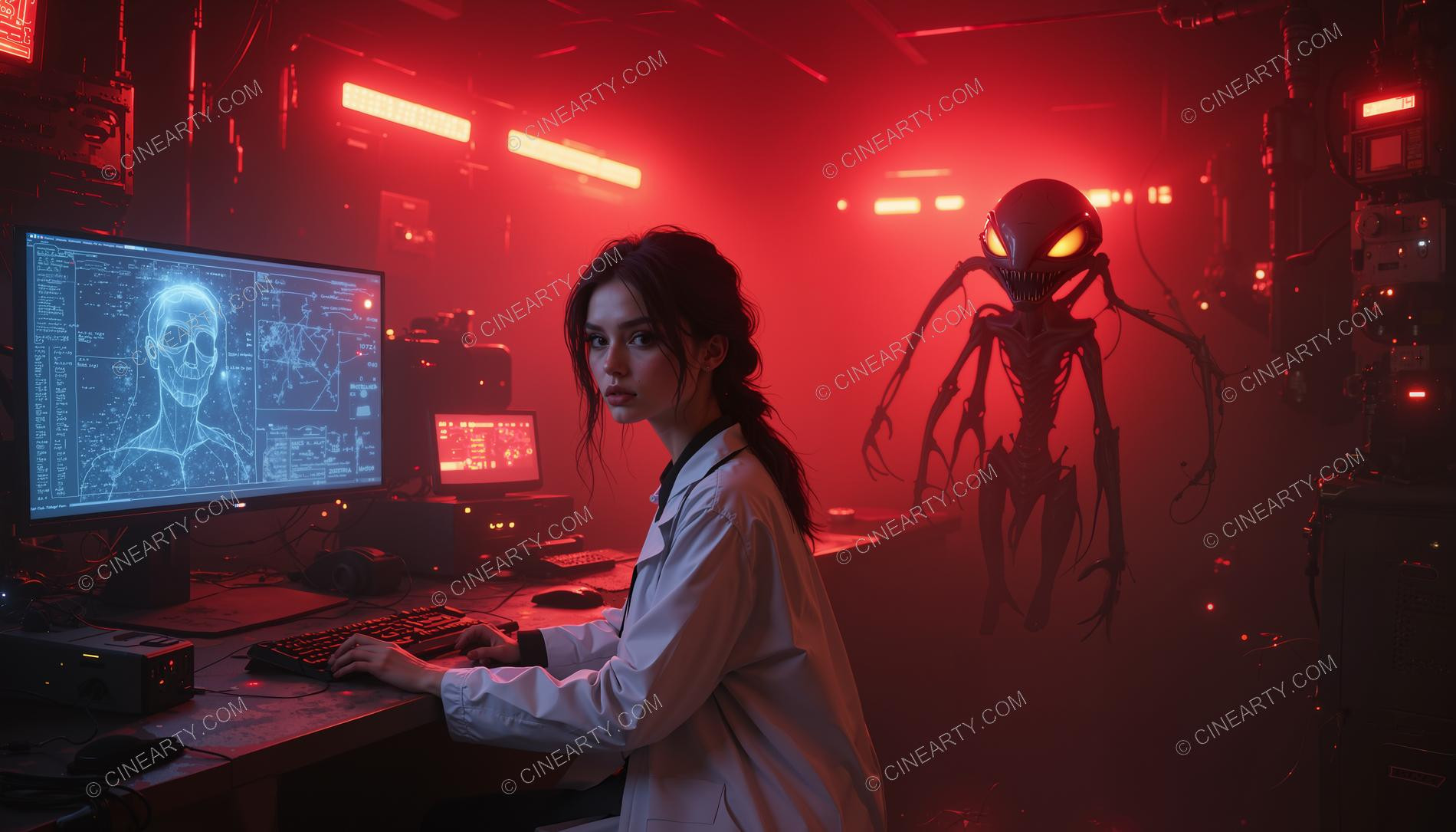 Alien Monster Escaped in a Scientific Laboratory 95956