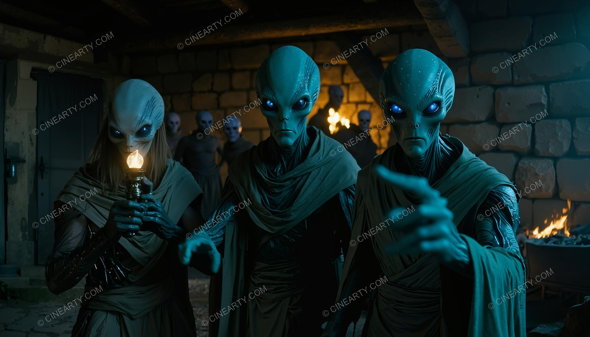 Alien Humanoids in the Middle Ages 35802