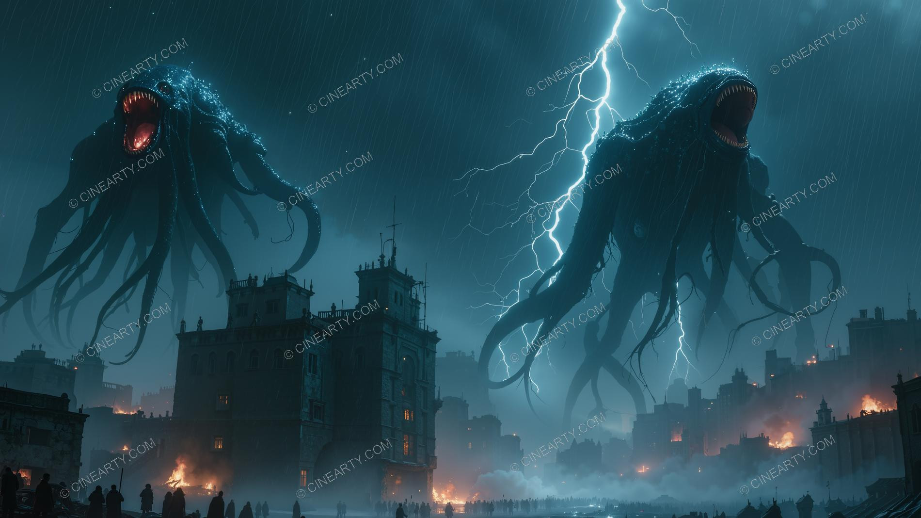 Giant Cephalopod Aliens in the Middle Ages 58139