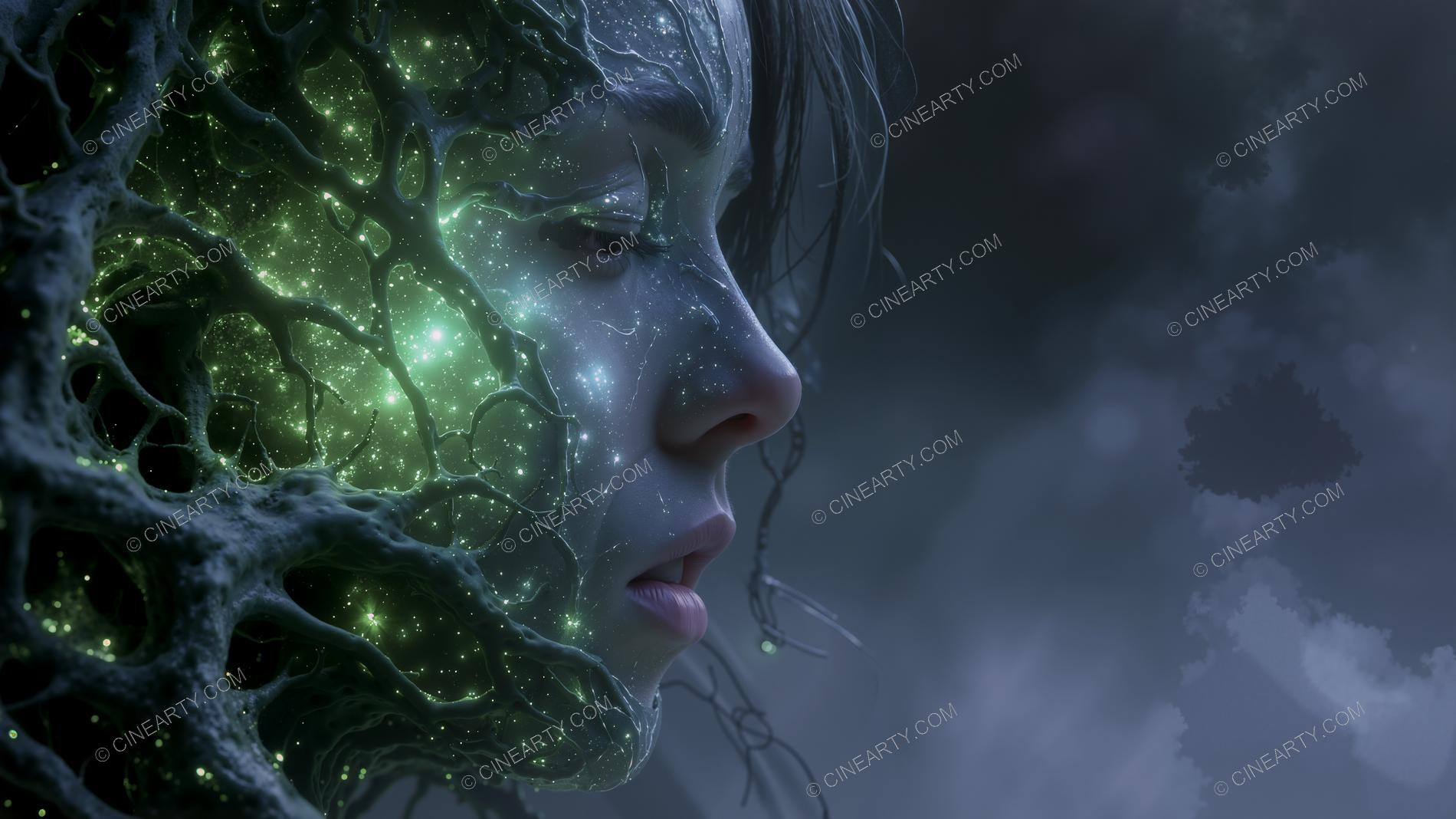 Close-Up Portrait of Infected Human 78976