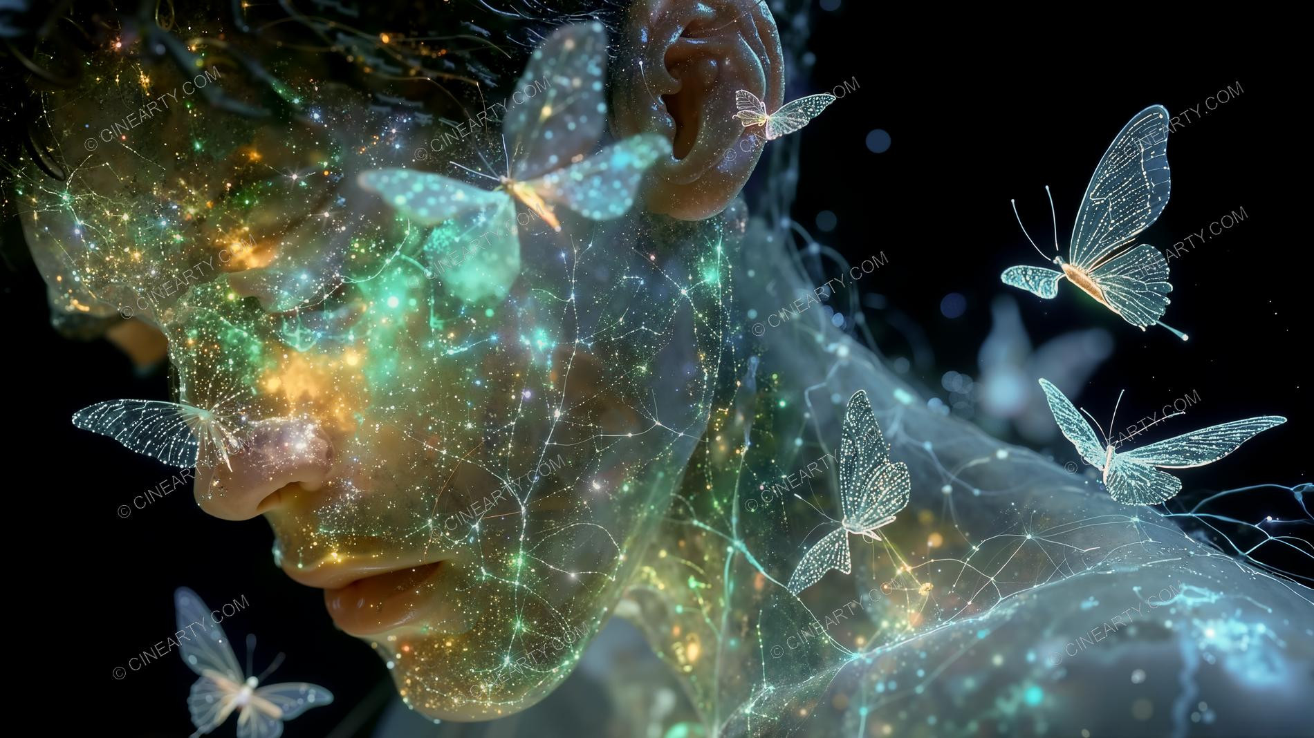 Close-Up Portrait of Infected Human 27455