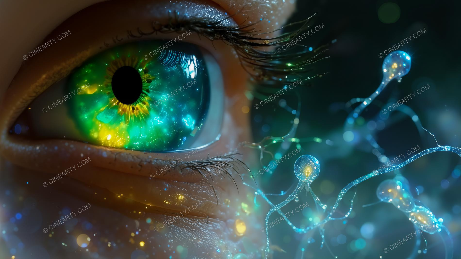 Close-Up view of Infected Eye 15493