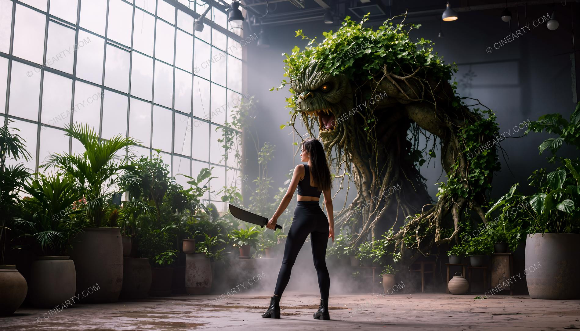 Girl and Huge Dendro Beast 71262