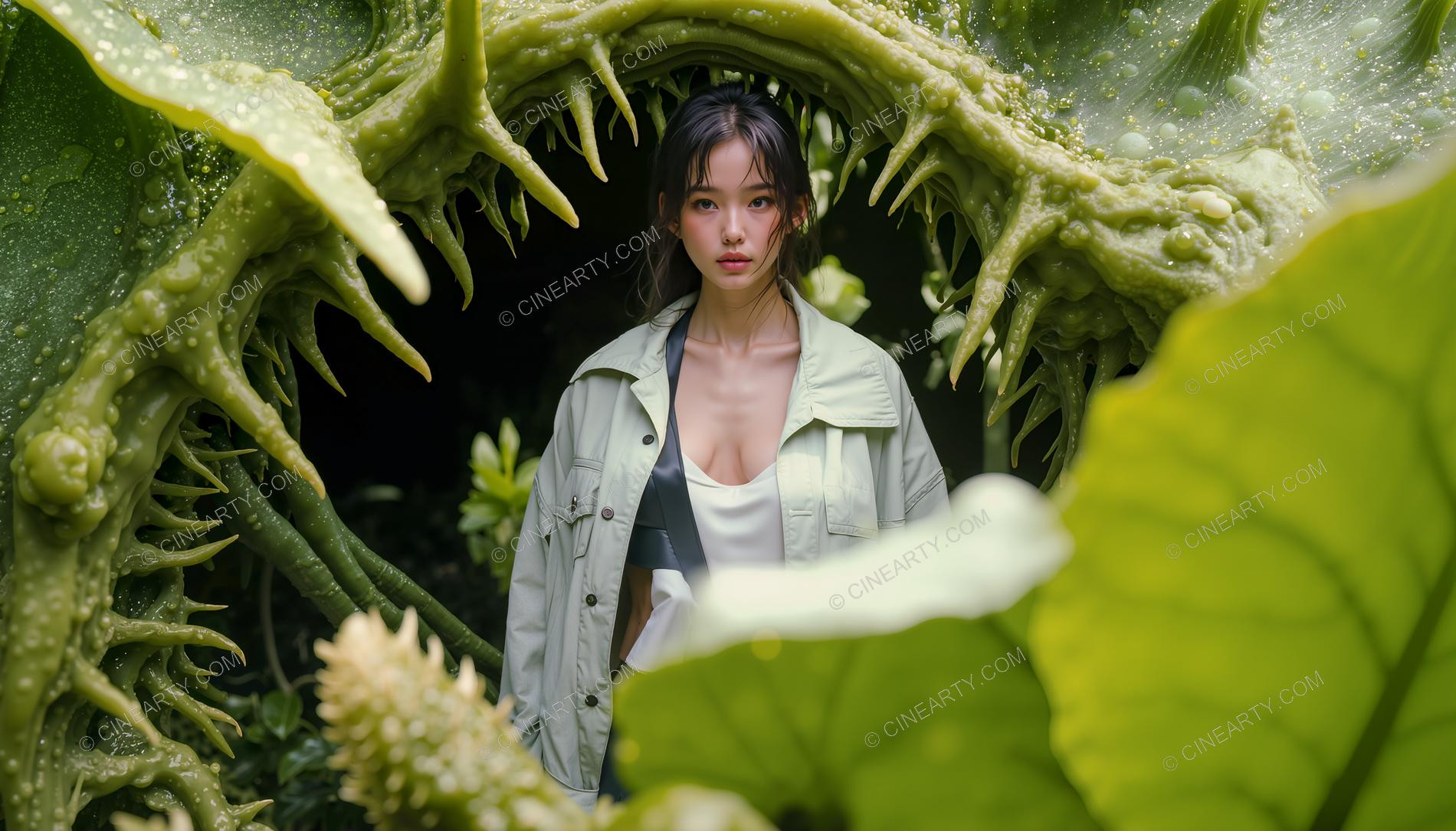 Girl and Huge Mawspawn Monsters 83767