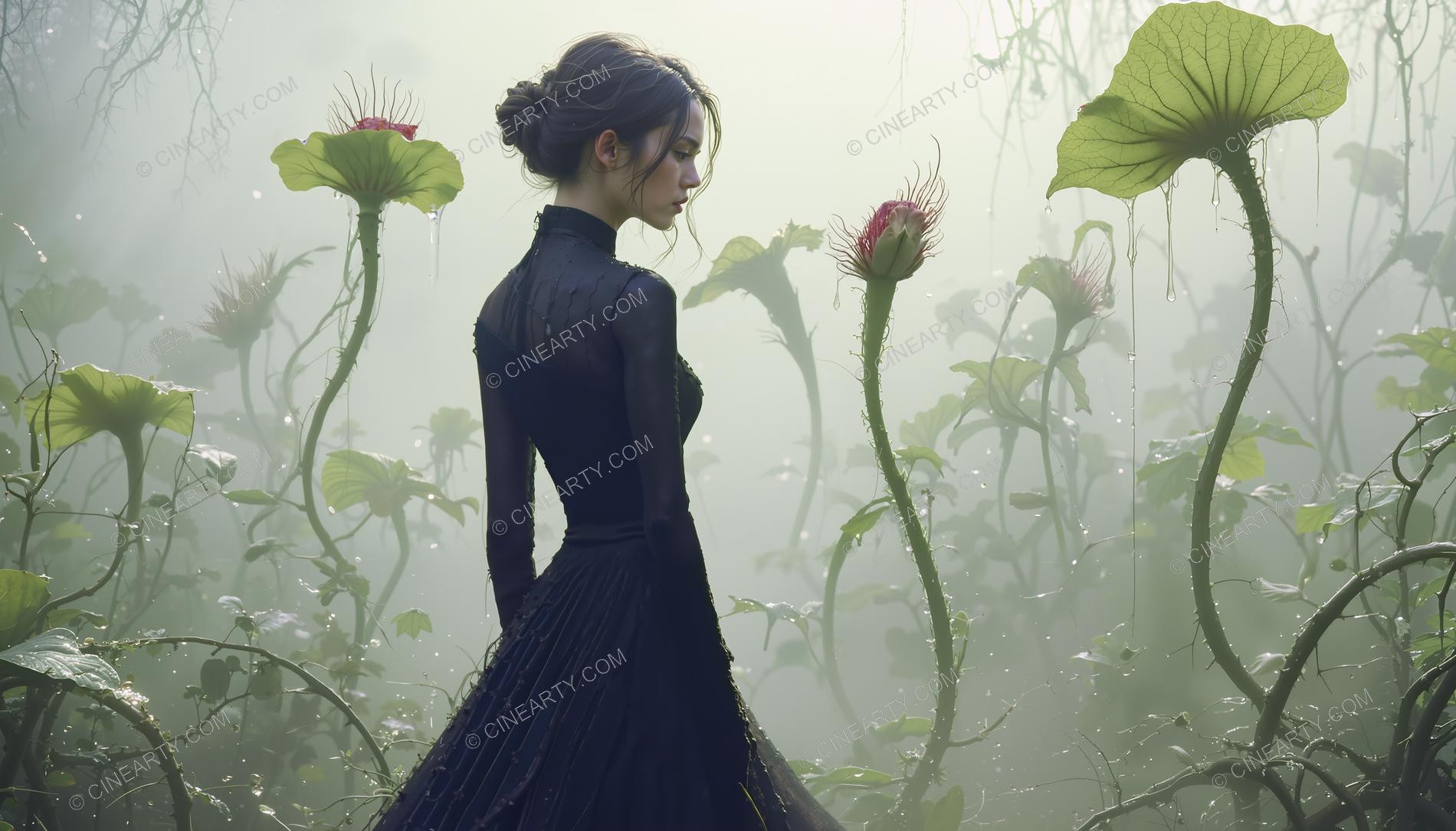 Girl and Mutant Plants 61745