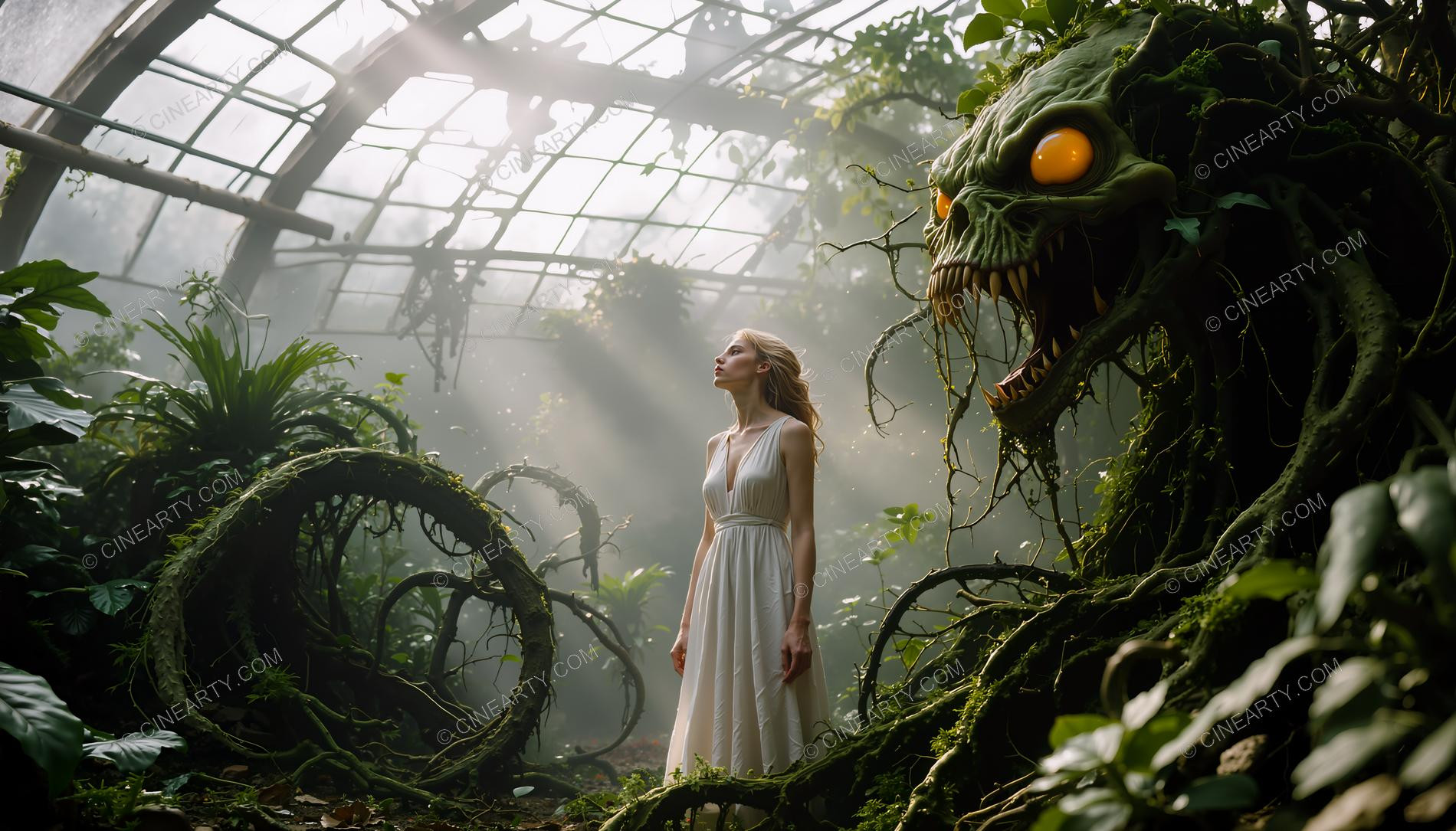 Girl and Treeborn Mutant Monsters 56495