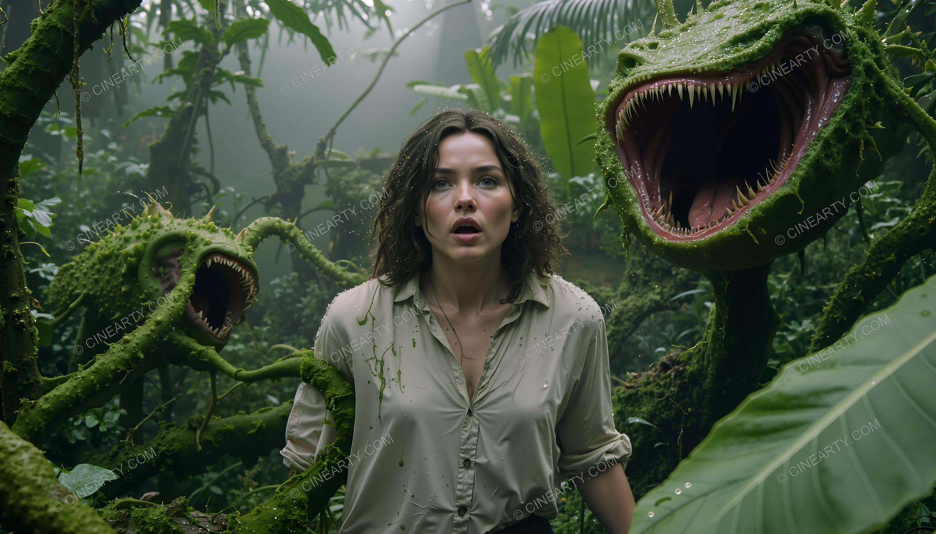 Girl and Treeborn Mutant Monsters 27207