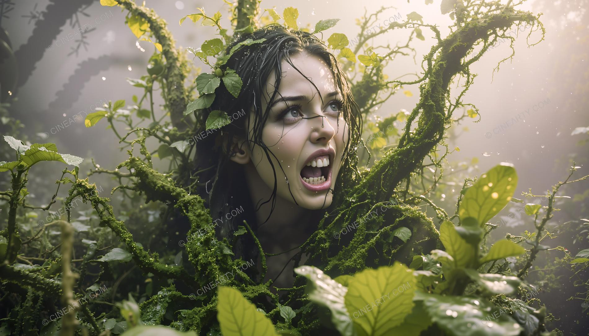 Plants engulf a Girl (Horror) 93164