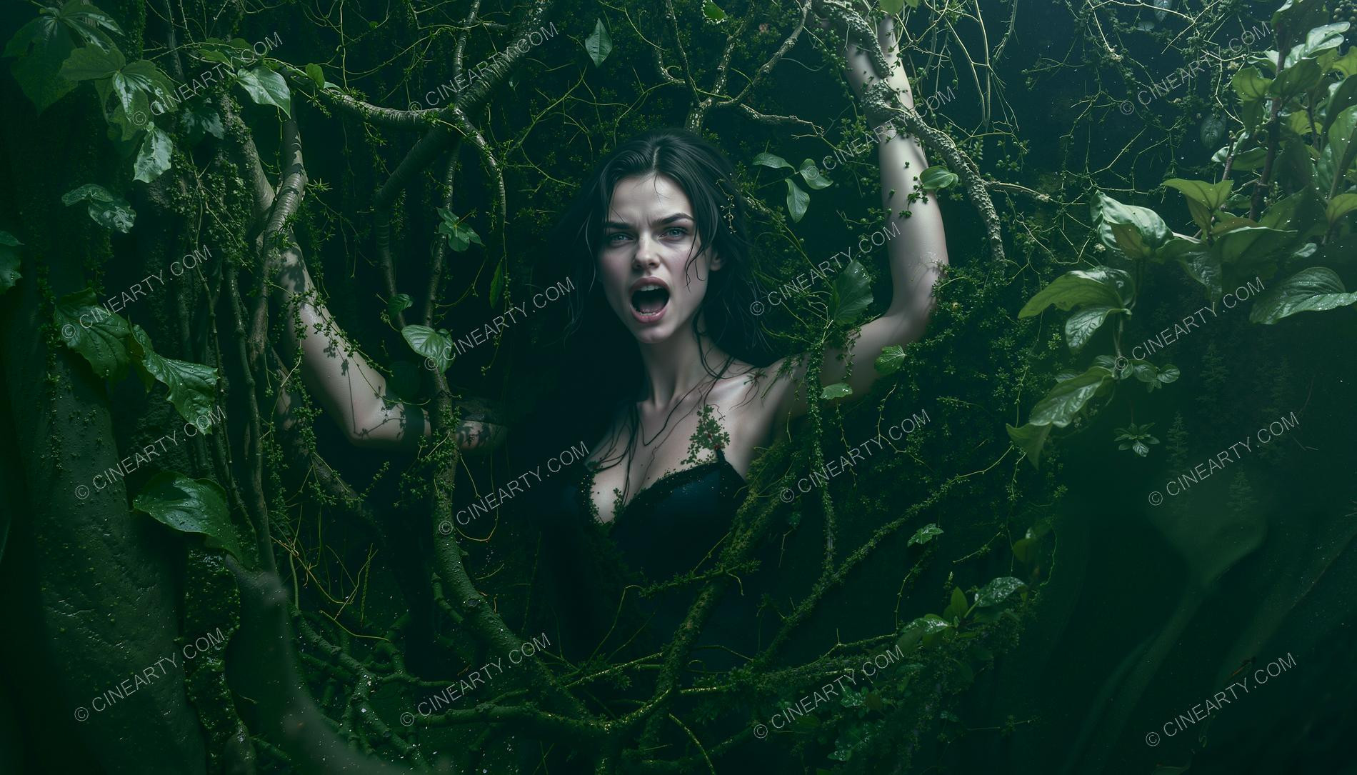 Plants engulf a Girl (Horror) 69445