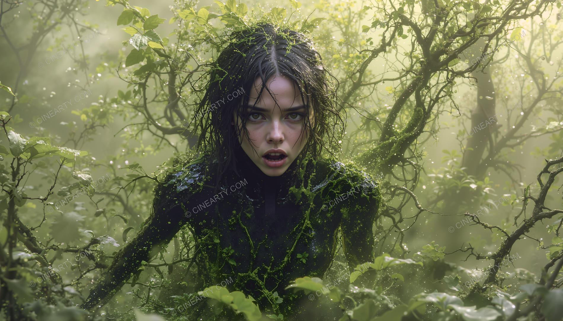 Plants engulf a Girl (Horror) 54746