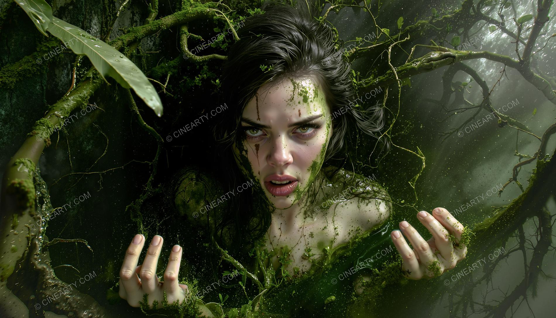Plants engulf a Girl (Horror) 47714